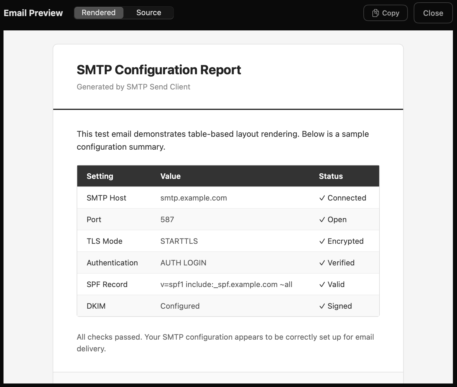 HTML Email Preview